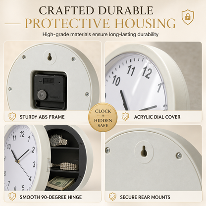 ⏰LIMITED TIME 49% OFFER⌚Vintage Wall Clock with Hidden Safe & Secret Valuables Compartment