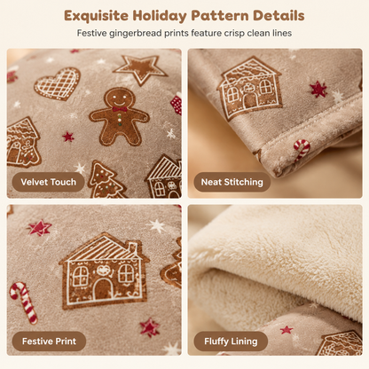 🏆LIMITED-TIME OFFER🎄Printed Thick Warm 3-Piece Bedding Set for Autumn and Winter