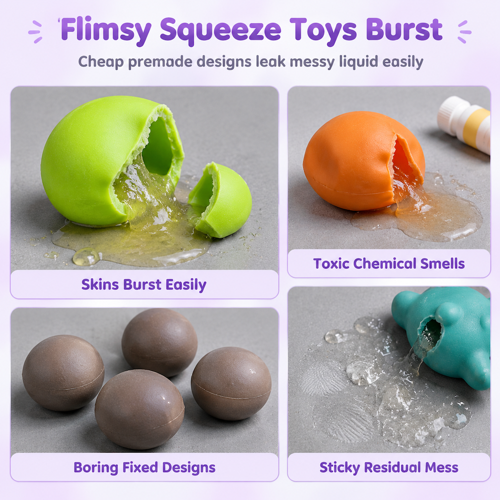 📢📢49% OFF !! ⏰💞50K+ SOLD! 🧪DIY Squeeze Ball Making Kit – mix colorful clay & sparkling fillers, leak-proof slow-rising fun. No-mess craft for kids! 🎨✅