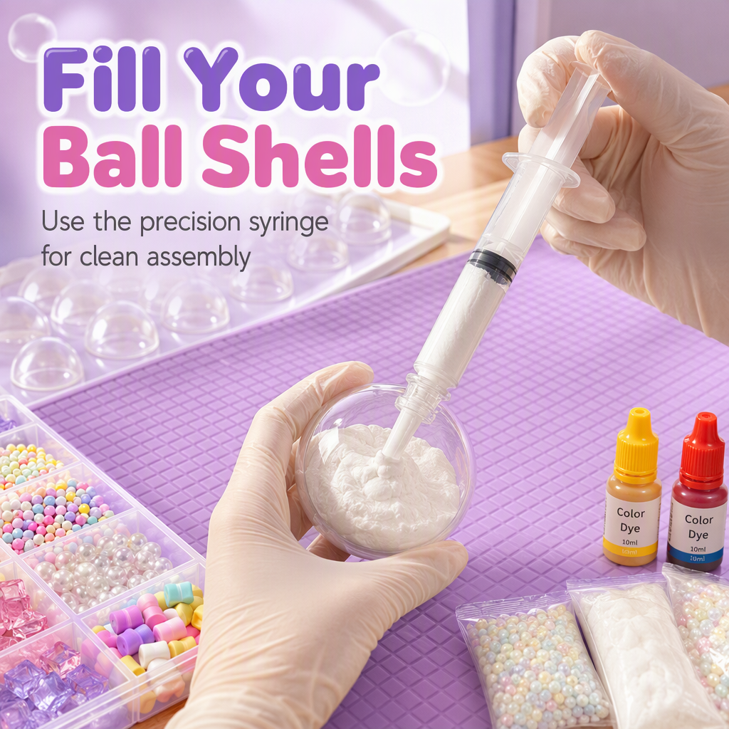 📢📢49% OFF !! ⏰💞50K+ SOLD! 🧪DIY Squeeze Ball Making Kit – mix colorful clay & sparkling fillers, leak-proof slow-rising fun. No-mess craft for kids! 🎨✅