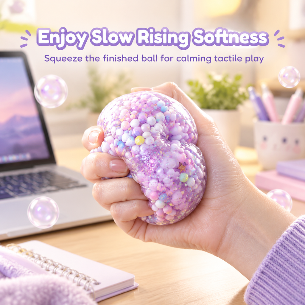 📢📢49% OFF !! ⏰💞50K+ SOLD! 🧪DIY Squeeze Ball Making Kit – mix colorful clay & sparkling fillers, leak-proof slow-rising fun. No-mess craft for kids! 🎨✅