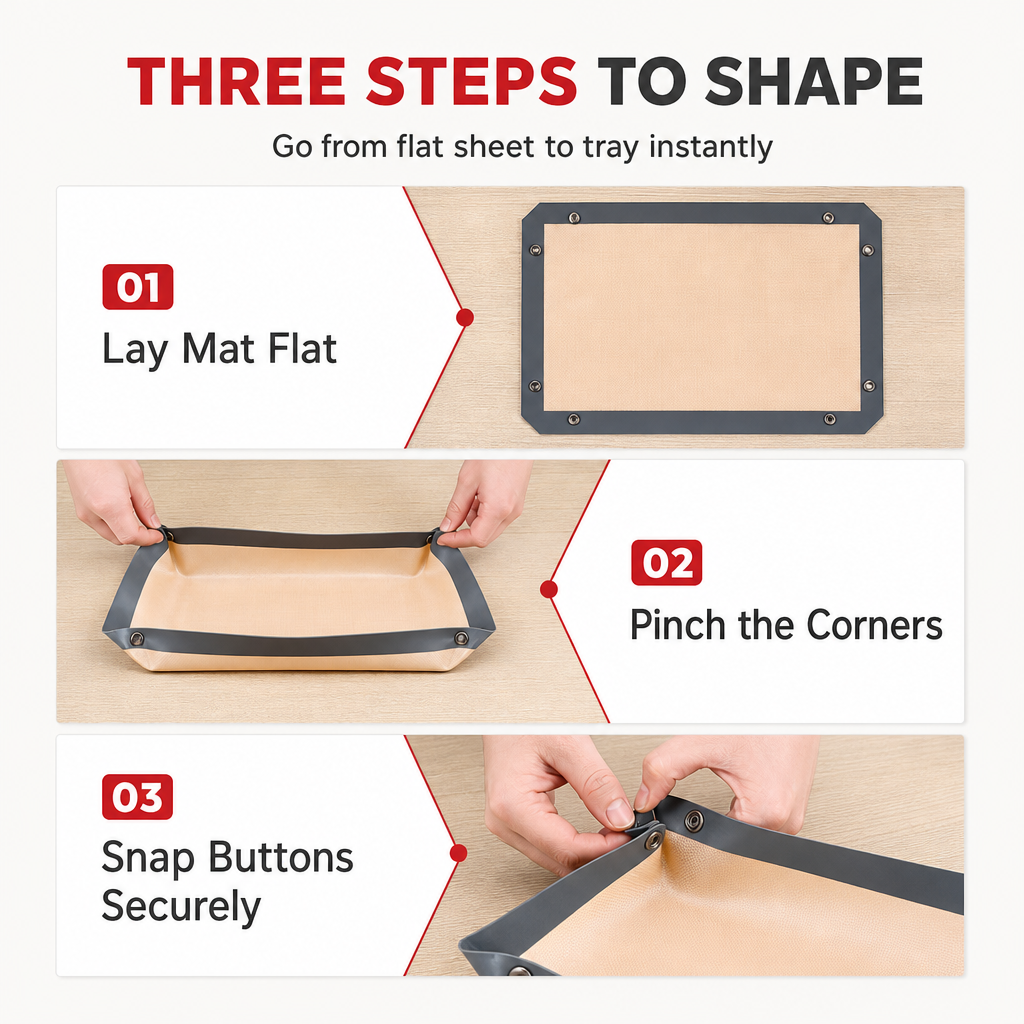 🔥HOT SALE 49% OFF🥯 Non Stick Silicone Baking Mat Heat Resistant Fiberglass Oven Liner Sheet for Macarons and Pastry