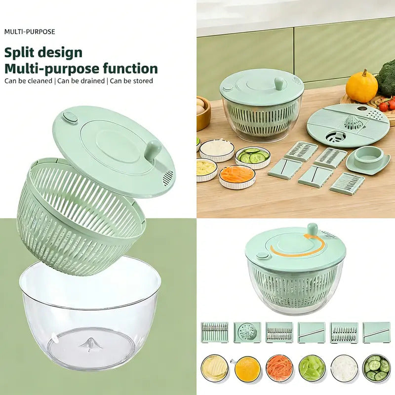 📢📢49% OFF !! ⏰Salad Spinner with Multi-Function Lid