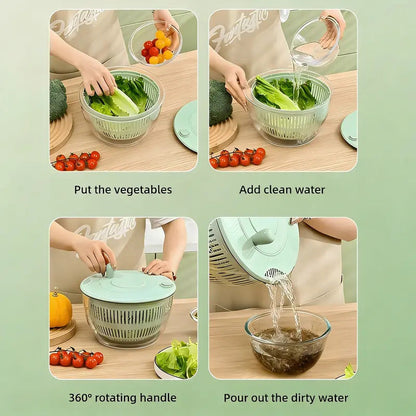 📢📢49% OFF !! ⏰Salad Spinner with Multi-Function Lid