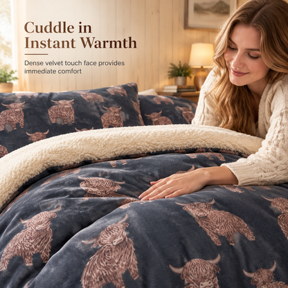 🔥49% OFF!!📢🐄 Cow Print 3-Piece Bedding Set – Soft Warm Fabric & Bold Country Style, Refresh Your Bedroom With a Fun, Cosy Look ✨