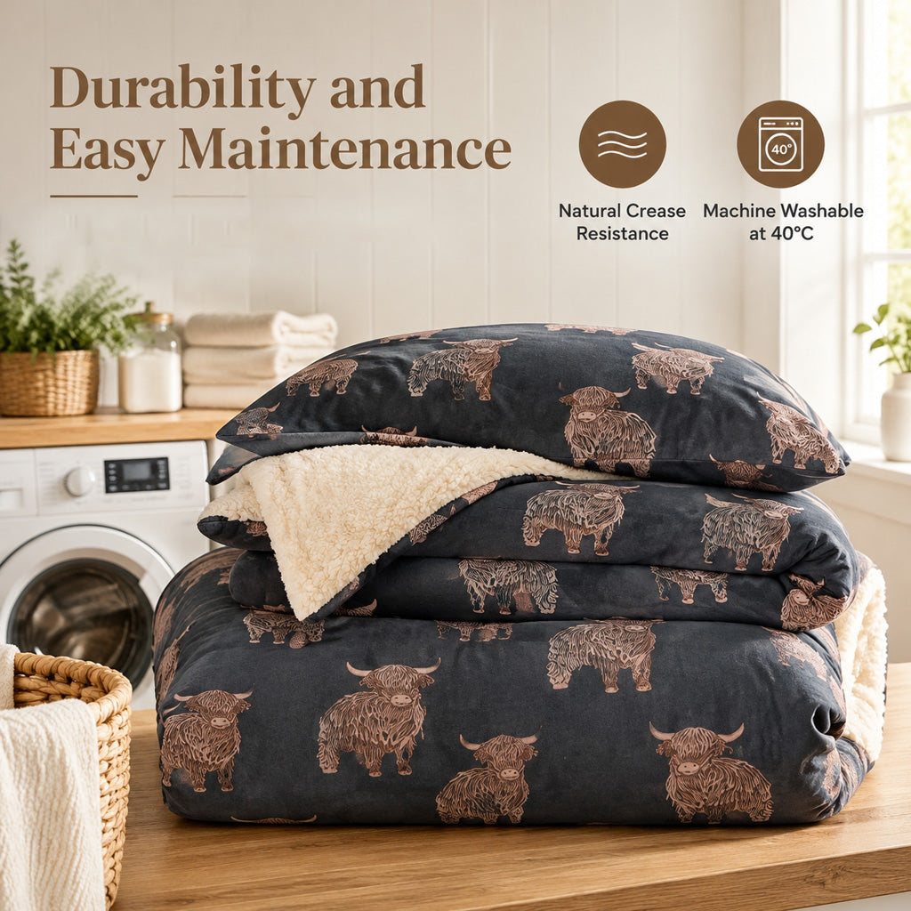🔥49% OFF!!📢🐄 Cow Print 3-Piece Bedding Set – Soft Warm Fabric & Bold Country Style, Refresh Your Bedroom With a Fun, Cosy Look ✨