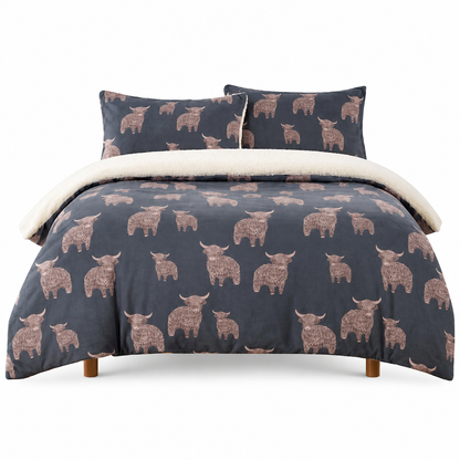 🔥49% OFF!!📢🐄 Cow Print 3-Piece Bedding Set – Soft Warm Fabric & Bold Country Style, Refresh Your Bedroom With a Fun, Cosy Look ✨
