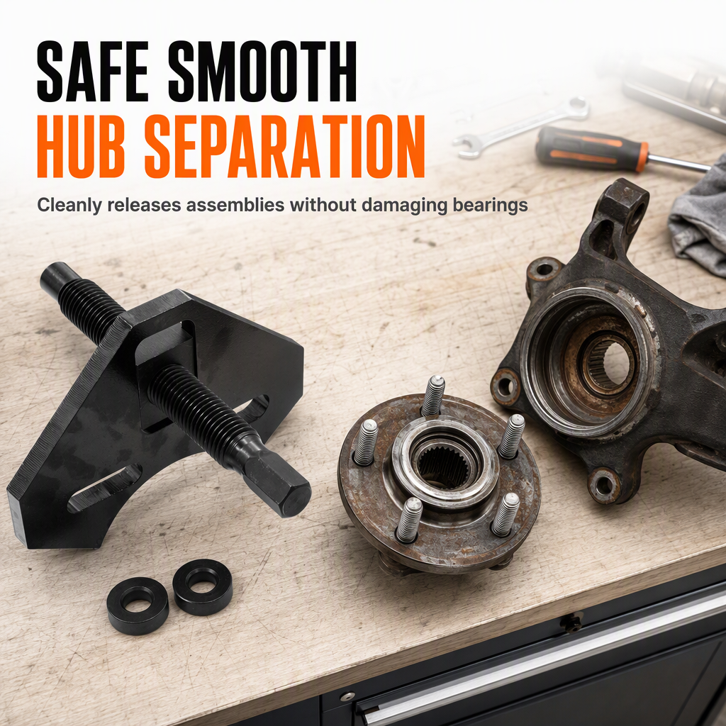 📢📢 49% OFF !!🛠️40100 Wheel Hub Removal Tool Kit for Cars and Trucks