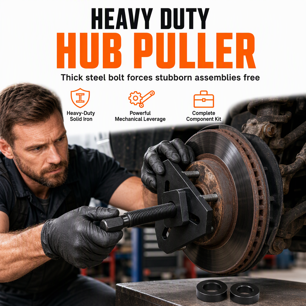 📢📢 49% OFF !!🛠️40100 Wheel Hub Removal Tool Kit for Cars and Trucks