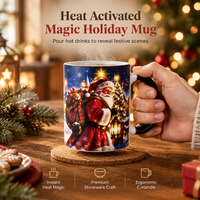 🏆HOT SALE 49% OFF🎄Christmas Santa Claus Heat-Activated Color-Changing Mug