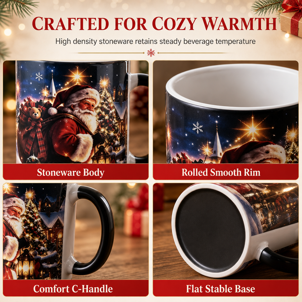 🏆HOT SALE 49% OFF🎄Christmas Santa Claus Heat-Activated Color-Changing Mug