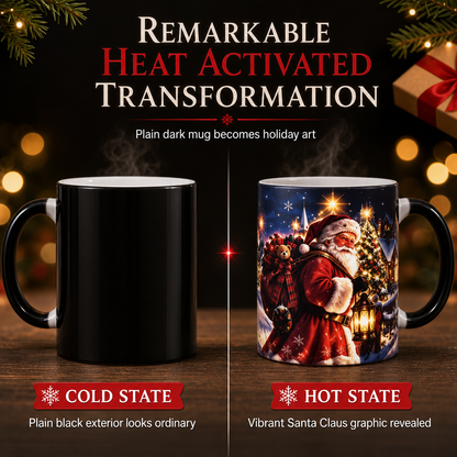 🏆HOT SALE 49% OFF🎄Christmas Santa Claus Heat-Activated Color-Changing Mug