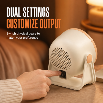📢📢 49% OFF🔥 Portable Desktop Heater – Adjustable Warm Air & Two Heat Settings for Home and Office
