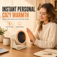 📢📢 49% OFF🔥 Portable Desktop Heater – Adjustable Warm Air & Two Heat Settings for Home and Office