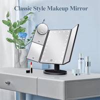 🏆HOT SALE 49% OFF✨Tri-Fold Makeup Mirror with Lights
