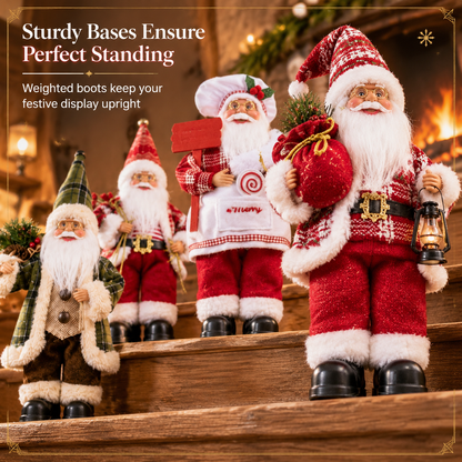 🏆Christmas Specials🎄Decorative Standing Santa Claus Christmas Backpack Santa Doll Holiday Tabletop Ornament