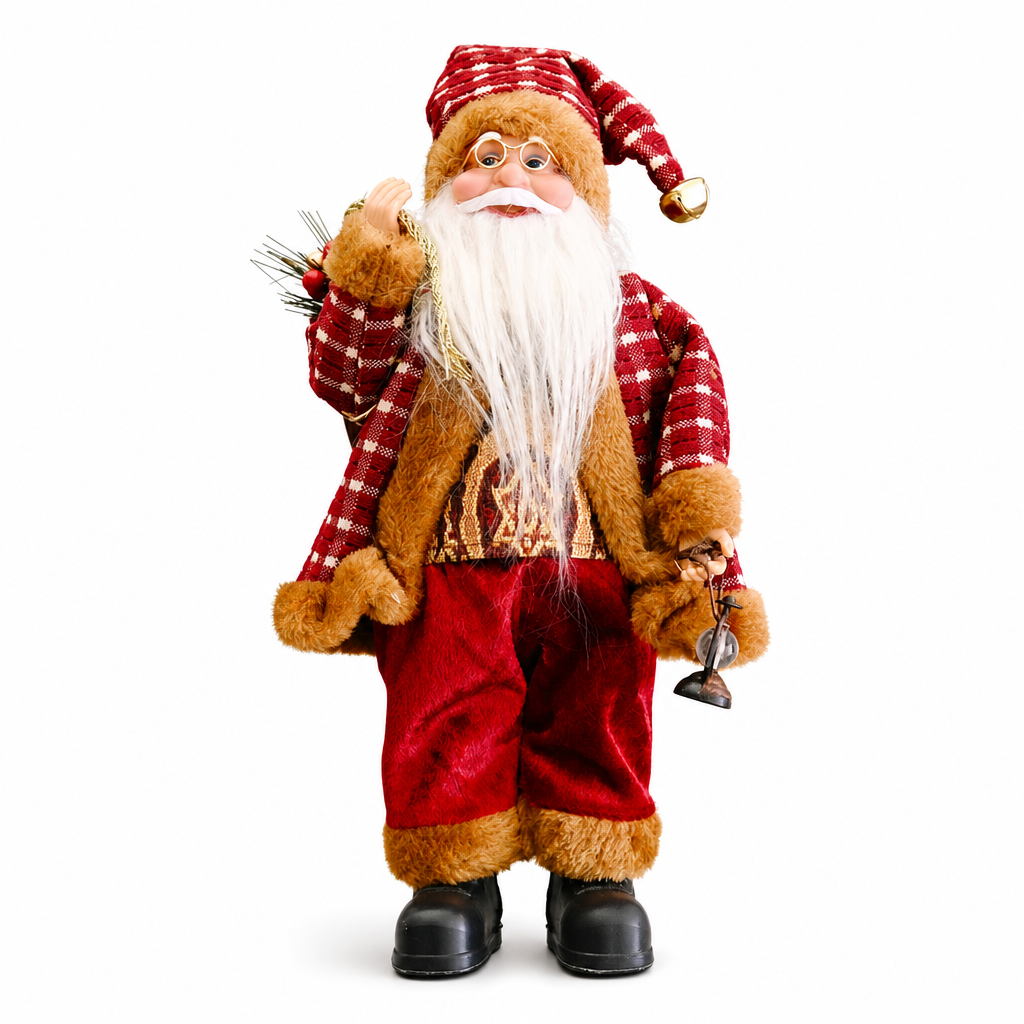 🏆Christmas Specials🎄Decorative Standing Santa Claus Christmas Backpack Santa Doll Holiday Tabletop Ornament