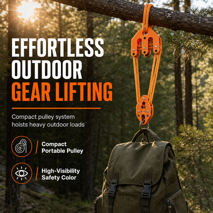 🏆LIMITED-TIME OFFER🔧Hoist Block and Tackle Hunting Equipment Hoisting System