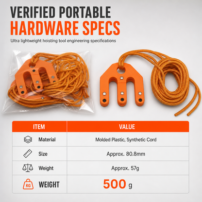 🏆LIMITED-TIME OFFER🔧Hoist Block and Tackle Hunting Equipment Hoisting System