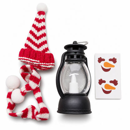 🏆Christmas Specials🎄Mini Christmas Snowman Lantern Portable Night Light with Hat and Scarf for