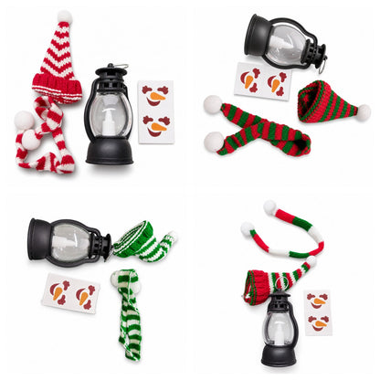 🏆Christmas Specials🎄Mini Christmas Snowman Lantern Portable Night Light with Hat and Scarf for