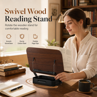 🏆HOT SALE 49% OFF🖥️Transparent Acrylic 360 Degree Rotating Desktop Book Stand and Tablet Holder
