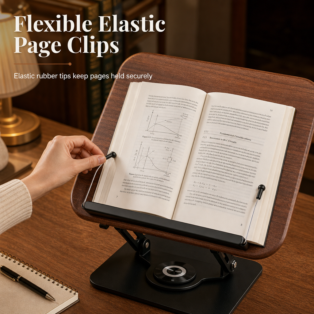 🏆HOT SALE 49% OFF🖥️Transparent Acrylic 360 Degree Rotating Desktop Book Stand and Tablet Holder