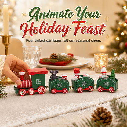 📢📢 49% OFF🎄Mini Christmas Train Ornament – Festive Tabletop Decor, Window Display & Cake Topper