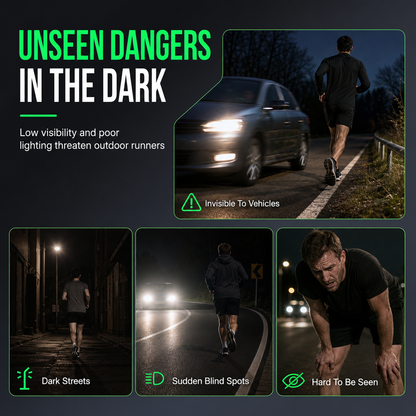 📢📢49% OFF !! ⏰LED Glowing Shoe Clip Light Flashing Safety Warning Light for Night Running and Cycling