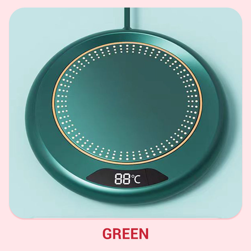 🥳2026 HOT SALE🥳💞50K+ SOLD! ☕🔥 49% OFF! Electric Coffee Mug Warmer – 3-temp touch control keeps drinks hot all day. Fits all flat cups – never drink cold coffee again! 🛡️✅