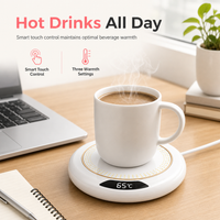 🥳2026 HOT SALE🥳💞50K+ SOLD! ☕🔥 49% OFF! Electric Coffee Mug Warmer – 3-temp touch control keeps drinks hot all day. Fits all flat cups – never drink cold coffee again! 🛡️✅