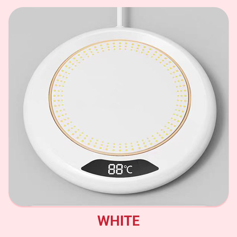 🥳2026 HOT SALE🥳💞50K+ SOLD! ☕🔥 49% OFF! Electric Coffee Mug Warmer – 3-temp touch control keeps drinks hot all day. Fits all flat cups – never drink cold coffee again! 🛡️✅