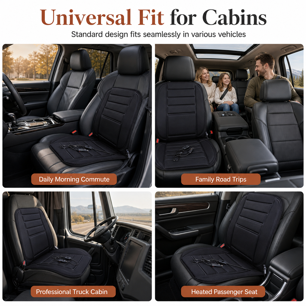 📢📢 49% OFF🚗12V Heated Car Seat Cushion – Electric Winter Seat Warmer for Cozy Driving Comfort